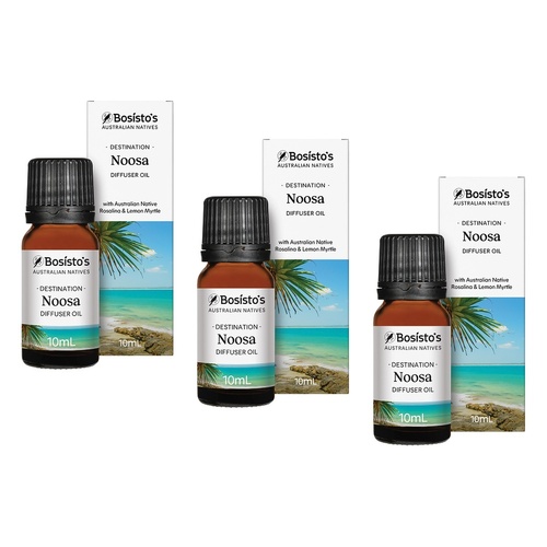 Bosisto's Australian Natives Noosa Diffuser Oil 10mL Pack of 3