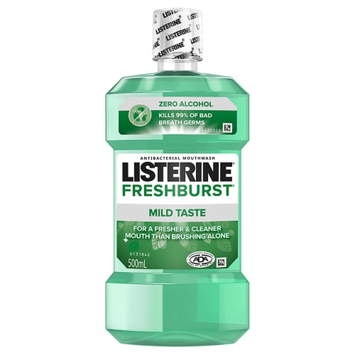 Listerine Freshburst Zero Mouthwash 500mL