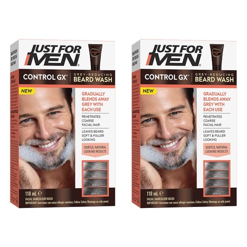 Just For Men Control GX Beard Wash 118mL Pack of 2