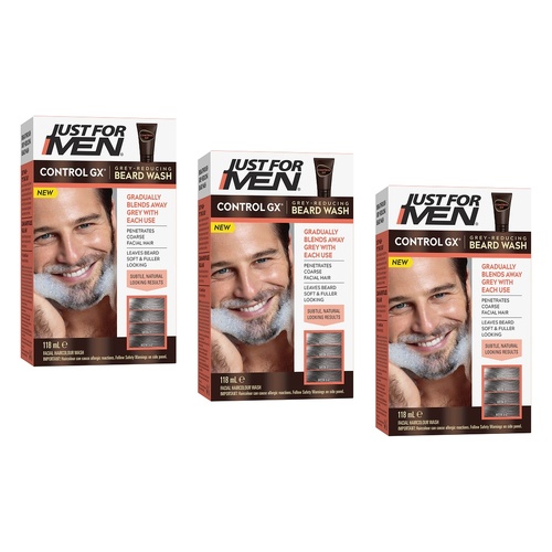 Just For Men Control GX Beard Wash 118mL Pack of 3