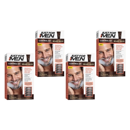 Just For Men Control GX Beard Wash 118mL Pack of 4