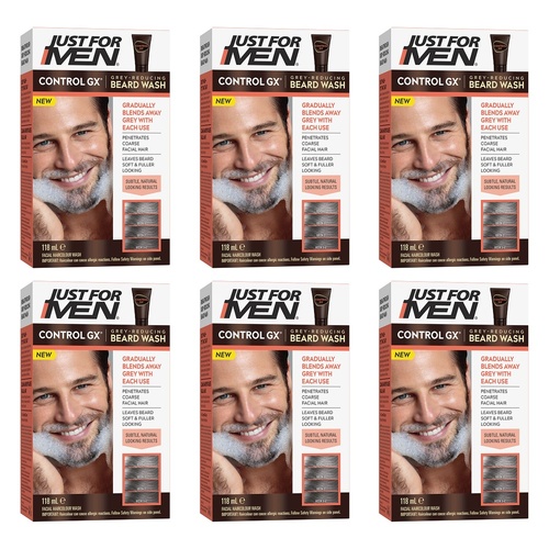 Just For Men Control GX Beard Wash 118mL Pack of 6