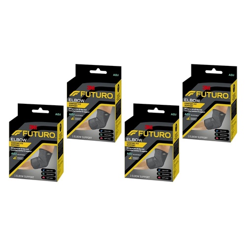 Futuro Comfort Fit Elbow Support Adjustable Pack of 4
