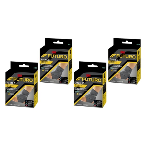 Futuro Comfort Fit Ankle Support Adjustable Pack of 4