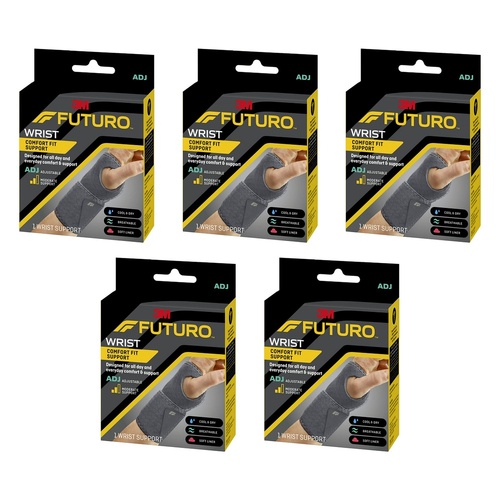 Futuro Comfort Fit Wrist Support Adjustable Pack of 5