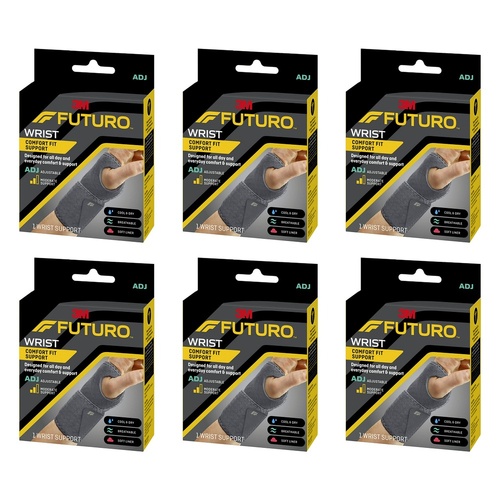 Futuro Comfort Fit Wrist Support Adjustable Pack of 6