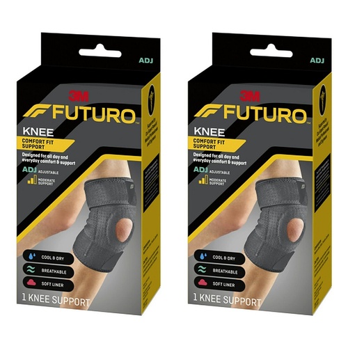 Futuro Comfort Fit Knee Stabiliser Adjustable Pack of 2