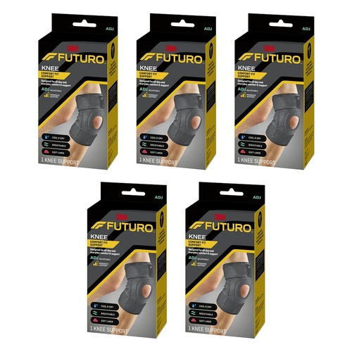 Futuro Comfort Fit Knee Stabiliser Adjustable Pack of 5