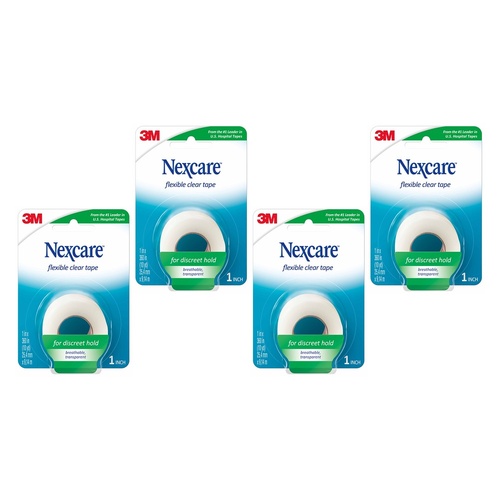 Nexcare Flexible Clear Tape 25mm Pack of 4