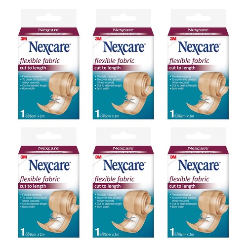 Nexcare Flexible Fabric Cut to Length Dressing 6cm x 1m Pack of 6