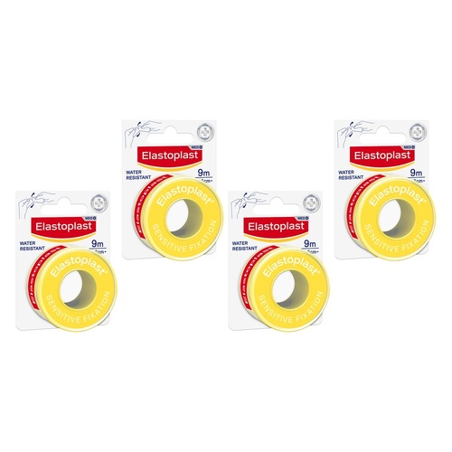 Elastoplast Sensitive Fixation Tape 2.5cm x 9m Pack of 4
