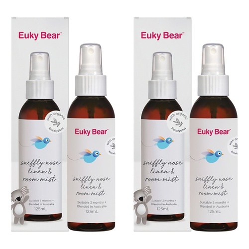 Euky Bear Sniffly Nose Linen & Room Mist 125mL Pack of 2