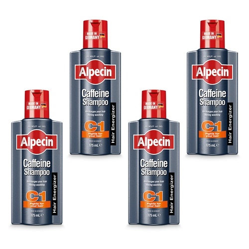 Alpecin Caffeine Shampoo 375mL Pack of 4