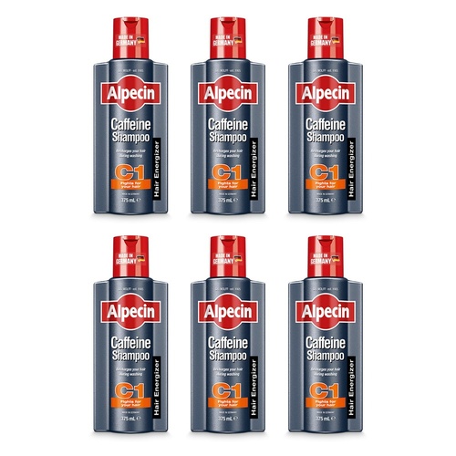 Alpecin Caffeine Shampoo 375mL Pack of 6