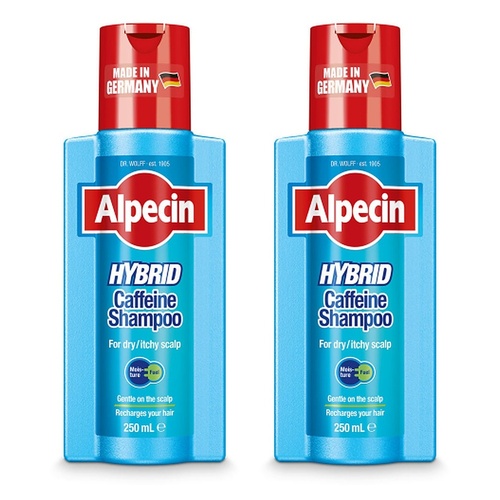 Alpecin Hybrid Shampoo 250mL Pack of 2
