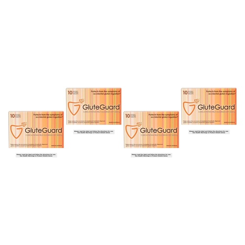 GluteGuard Gluten Protection 10 Tablets Pack of 4