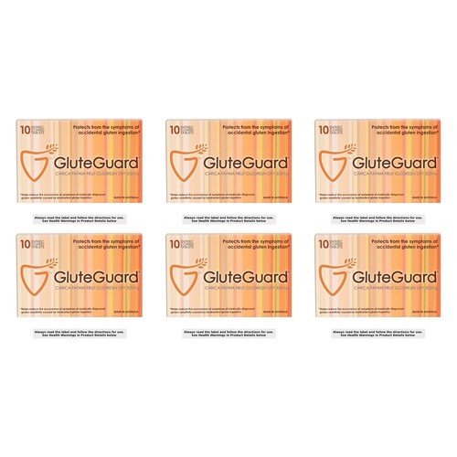GluteGuard Gluten Protection 10 Tablets Pack of 6