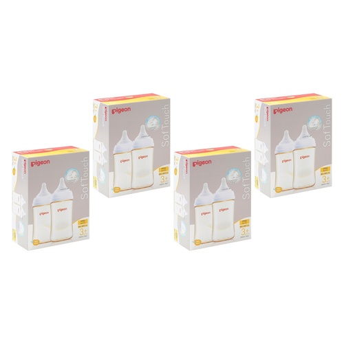 Pigeon SofTouch BPP Nursing Bottle PPSU Twin Pack 240mL Bundle of 4