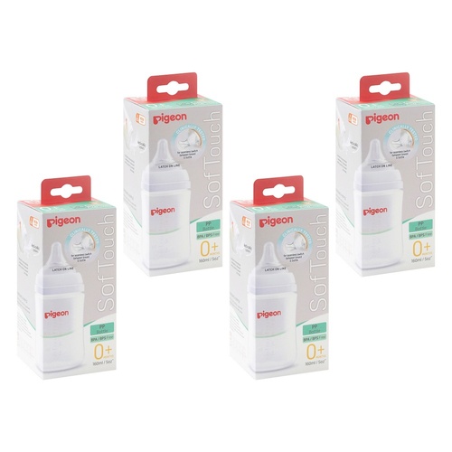 Pigeon SofTouch BPP Nursing Bottle PP 160mL Pack of 4