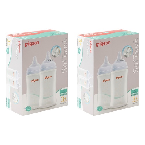 Pigeon SofTouch BPP Nursing Bottle PP Twin Pack 240mL Bundle of 2
