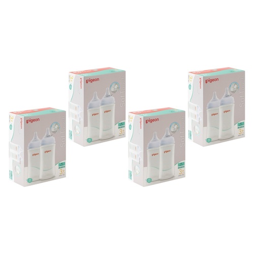 Pigeon SofTouch BPP Nursing Bottle PP Twin Pack 240mL Bundle of 4