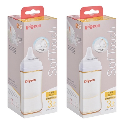 Pigeon SofTouch BPP Nursing Bottle PPSU 240mL Pack of 2