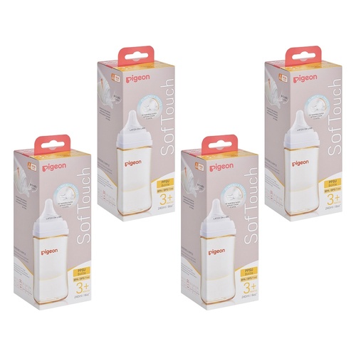 Pigeon SofTouch BPP Nursing Bottle PPSU 240mL Pack of 4