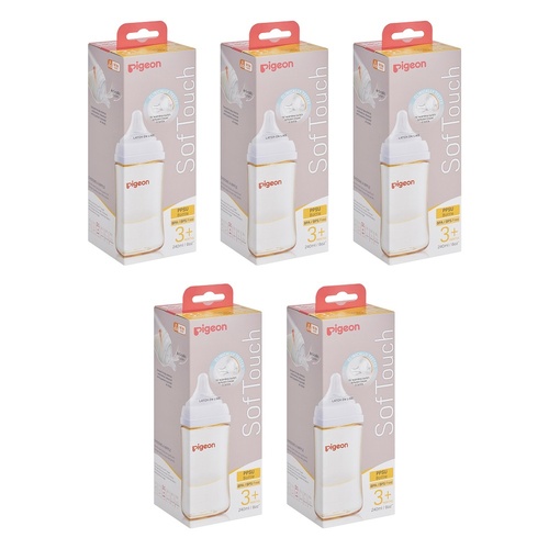 Pigeon SofTouch BPP Nursing Bottle PPSU 240mL Pack of 5