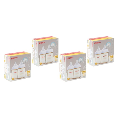 Pigeon SofTouch BPP Nursing Bottle PPSU Twin Pack 160mL Bundle of 4