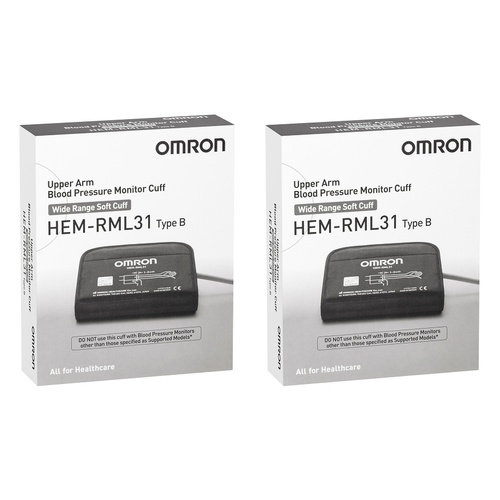 Omron Medium Large Cuff Type B 22-42cm Pack of 2