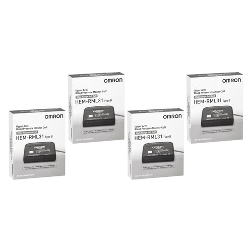 Omron Medium Large Cuff Type B 22-42cm Pack of 4