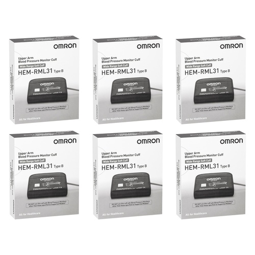 Omron Medium Large Cuff Type B 22-42cm Pack of 6