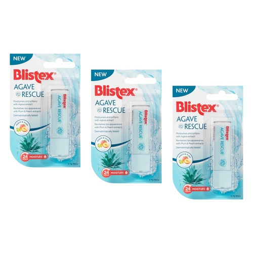Blistex Agave Rescue Lip Balm 3.7g Pack of 3