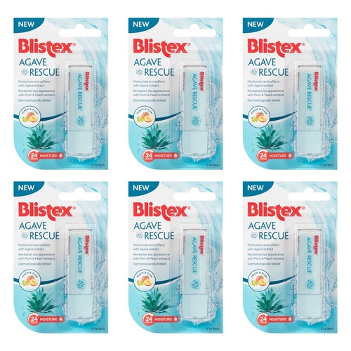 Blistex Agave Rescue Lip Balm 3.7g Pack of 6