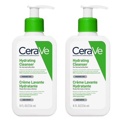 CeraVe Hydrating Cleanser 236mL Pack of 2