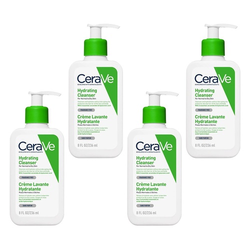 CeraVe Hydrating Cleanser 236mL Pack of 4