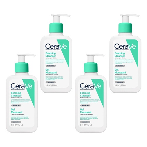 CeraVe Foaming Cleanser 236mL Pack of 4