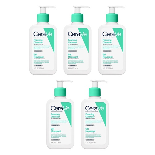 CeraVe Foaming Cleanser 236mL Pack of 5