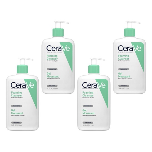 CeraVe Foaming Cleanser 473mL Pack of 4