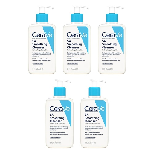 CeraVe SA Smoothing Cleanser 236mL Pack of 5