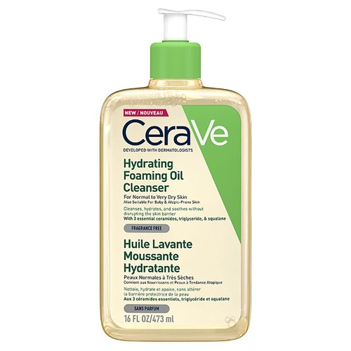 CeraVe Hydrating Foaming Oil Cleanser 473mL