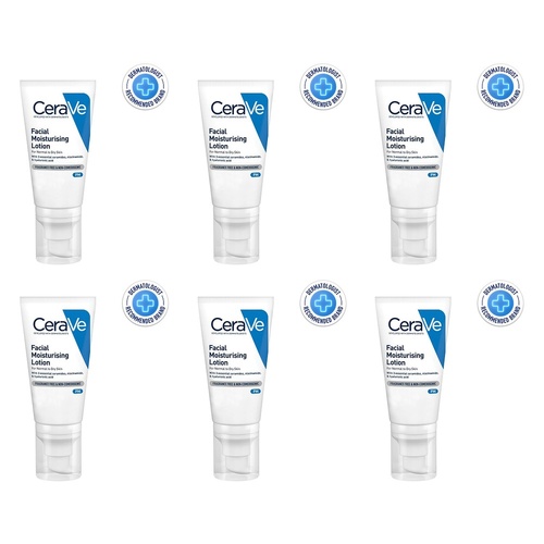 CeraVe Facial Moisturising Lotion PM 52mL Pack of 6