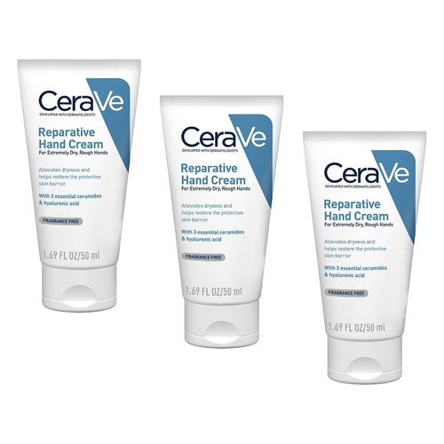 CeraVe Reparative Hand Cream 50mL Pack of 3