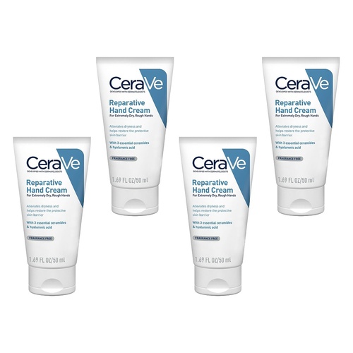CeraVe Reparative Hand Cream 50mL Pack of 4