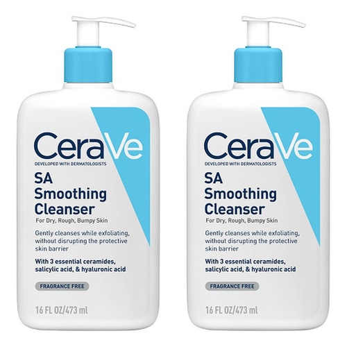 CeraVe SA Smoothing Cleanser 473mL Pack of 2