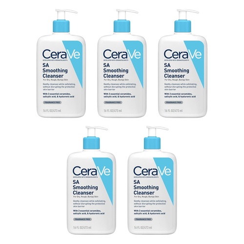 CeraVe SA Smoothing Cleanser 473mL Pack of 5