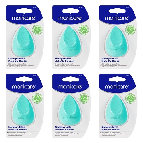 Manicare Biodegradable Make-Up Blender Pack of 6