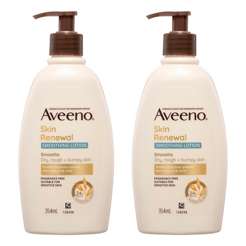 Aveeno Skin Renewal Smoothing Body Lotion 354mL Pack of 2