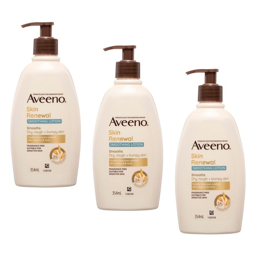 Aveeno Skin Renewal Smoothing Body Lotion 354mL Pack of 3