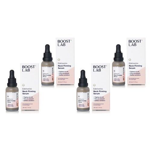 Boost Lab Edelweiss Neck Firming Serum 30mL Pack of 4